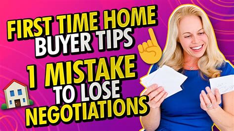 First Time Home Buyer Tips Dont Lose Your Negotiating Power With