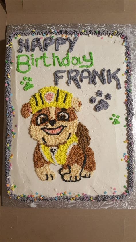 Paw Patrol Rubble Cake Frank S Nd Birthday Nd Birthday Birthday