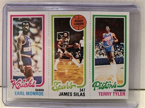 1980 81 Topps Basketball Earl Monroe James Silas Terry Tyler EBay