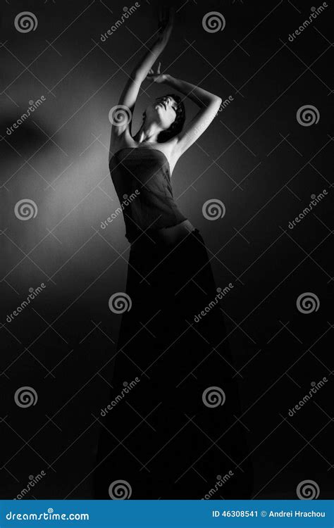 Femelle Sexy En Noir Et Blanc Image Stock Image Du Caucasien