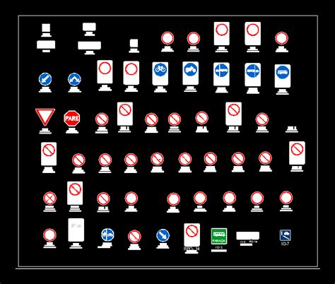 Segnali Stradali Normativi In AutoCAD Libreria CAD