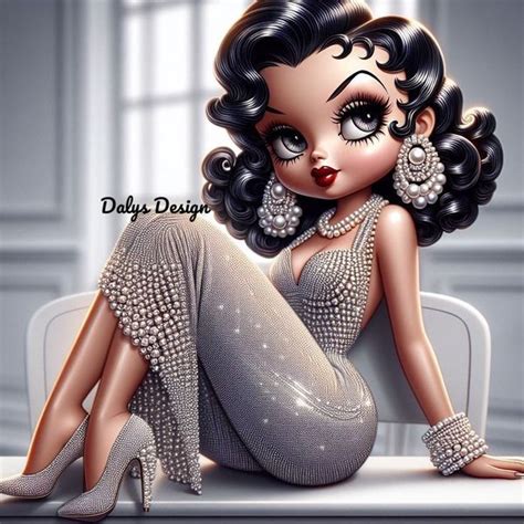 Betty Boop Creaciones By Daly In 2024 Black Betty Boop Betty Boop