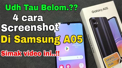 Cara Screenshot Di Hp Samsung A Update Terbaru Youtube