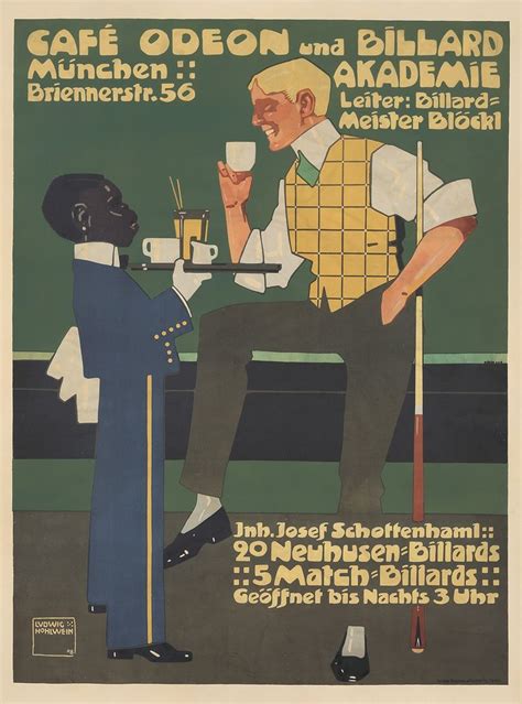 An Old Poster Shows Two Men Having Drinks