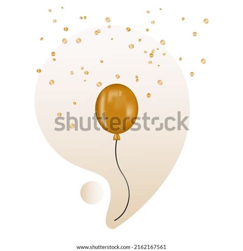 Golden Hot Air Balloonvector Illustration Stock Vector Royalty Free