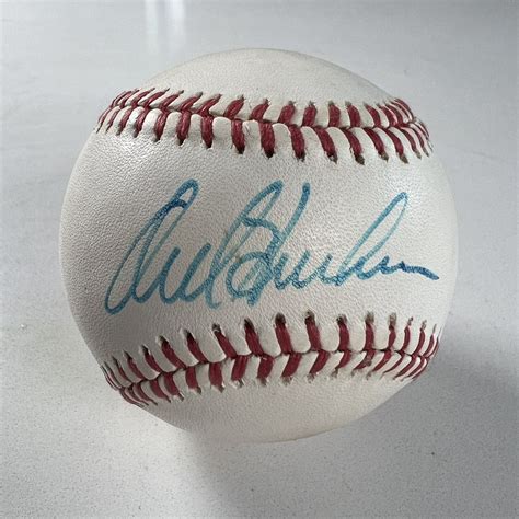 Orel Hershiser Signed Authentic Autographed Baseball Vintage 1980s