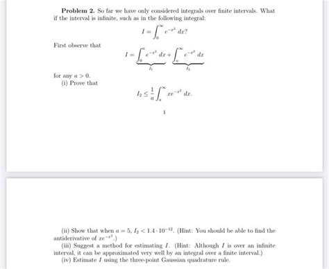 Solved Problem 2 So Far We Have Only Considered Integrals