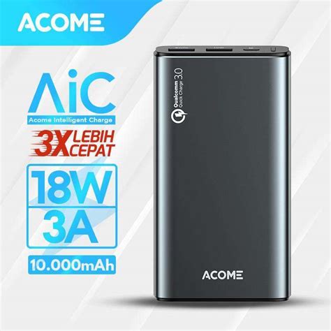 Jual Acome Powerbank Mah Qc Output Garansi Bulan