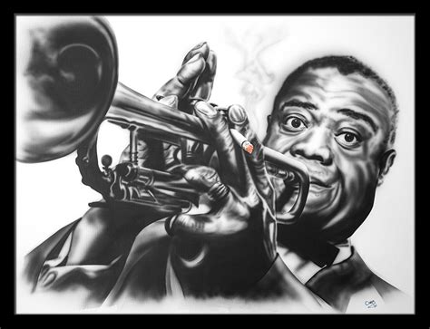 Satchmo (Louis Armstrong) - by Cham at Images in Frames