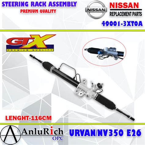 Steering Rack Assy Rack And Pinion Nissan Urvan Nv350 E26 Gtx Part No 49001 3xt0a Lazada Ph