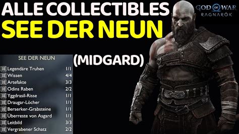 God of War Ragnarök alle Collectibles See der Neun Odins Raben