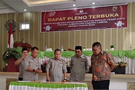 Kpu Palas Tetapkan Dpt Pemilu Antara News Sumatera Utara