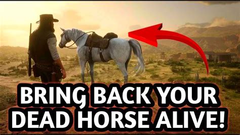 Bring Back Your Dead Horse Best Method Red Dead Redemption 2 Youtube