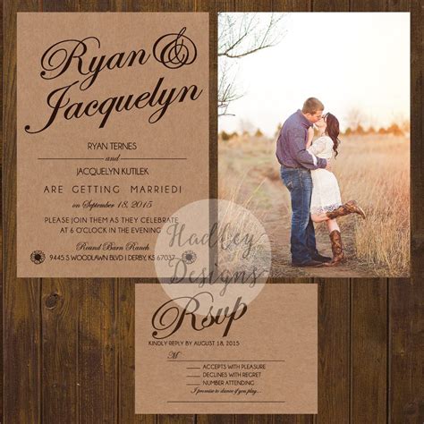 Rustic Western Wedding Invitations Wedding Invitations With Pictures