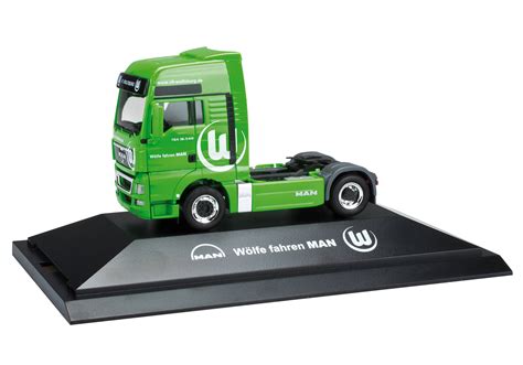 Herpa Man Tgx Xxl Solo Zugmaschine Vfl Wolfsburg Pc