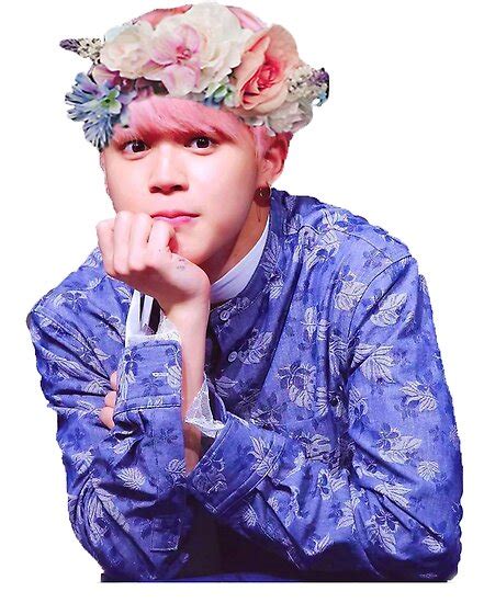 Flower Crown Bae Jimin Bts Posters By Kissa Aura Redbubble