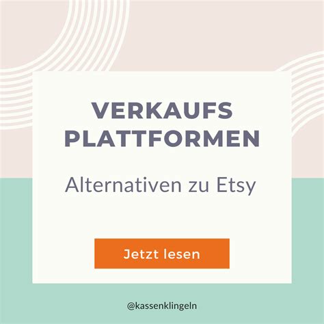 Selbstgemachtes Verkaufen Auf Verkaufsplattformen Alternativen Zu