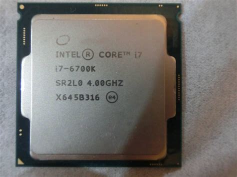 Yahooオークション 【ジャンク 不動品 】intel Core I7 6700k 400ghz