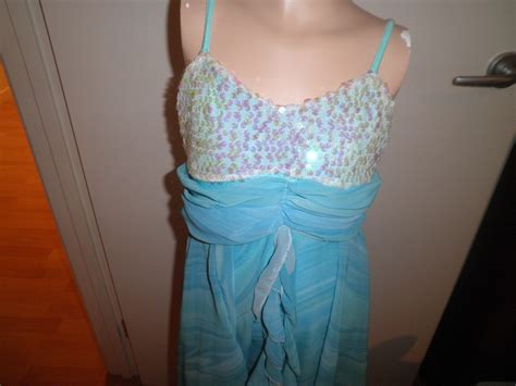 MC Preloved Solo Costume Gallery Blue Tie Dye Sequin Lyrical Costume