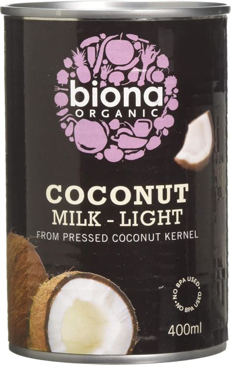 Biona Organic Light Coconut Milk 400ml Uk Grocery