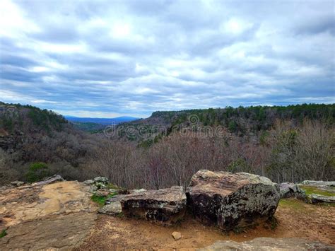 Mather Lodge Overlook At The Petit Jean National Park Stock Photo