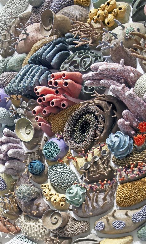 Colossal Ceramic Installation Reflects The Fragility Of The Coral Reef Coral Reef Drawing