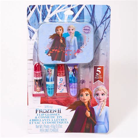 ©disney Frozen 2 Lip Gloss And Cosmetic Tin 5 Pack Claires