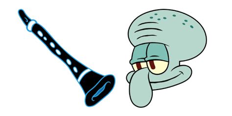 Squidward Tentacles & Clarinet Cursor - Sweezy Custom Cursors