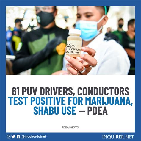 Inquirer On Twitter A Total Of 61 Puv Drivers And Conductors Tested Positive For Illegal Drug