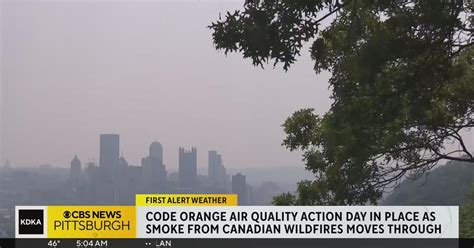 Code Orange Air Quality Action Day In Place As Smoke From Canadian