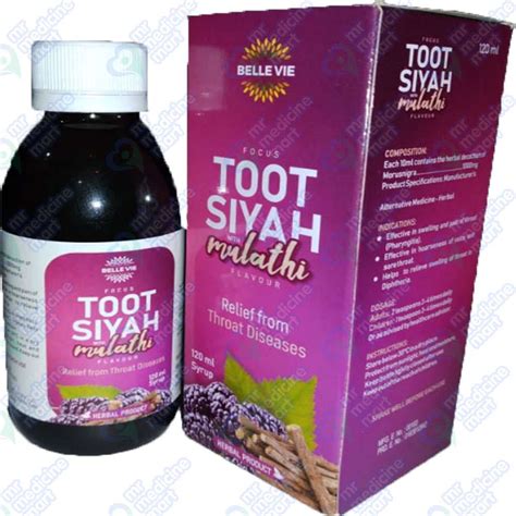 Focus Toot Siyah With Mulathi 120ml Syrup