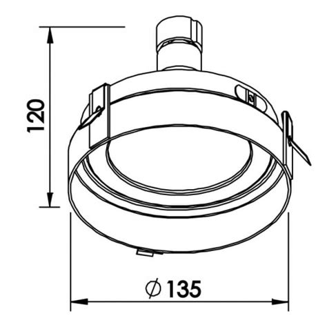 SPOT EMBUTIDO NO FRAME II AR111 REDONDO NEWLINE IN60551 FOCCO