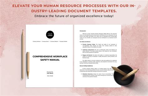 Comprehensive Workplace Safety Manual Hr Template In Word Pdf Google