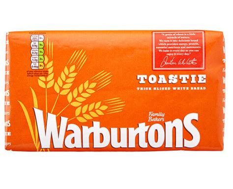 Warburtons Toastie Thick Sliced White Bread 400g Eckos Online