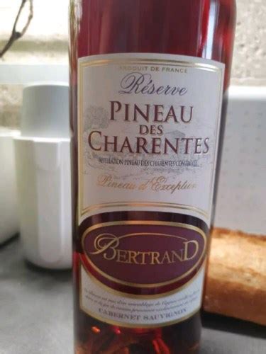 Vignobles Bertrand Pineau D Exception Pineau Des Charentes R Serve