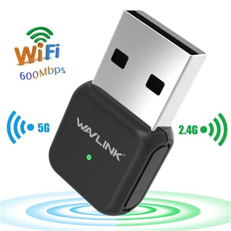 Wavlink 600mbps Usb Wi Fi Adapter 24g5g Wireless Dual Band Ethernet Network Lan Card Dongle