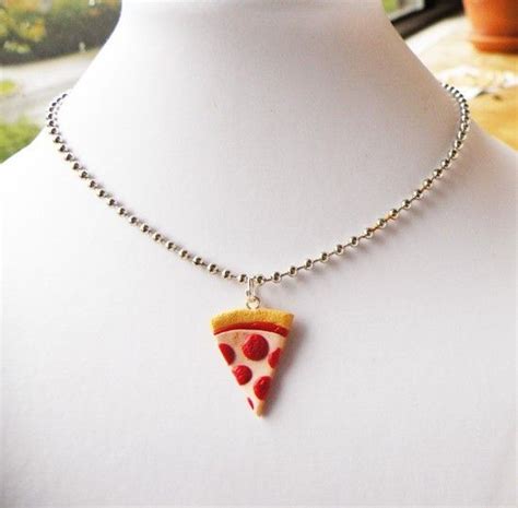 Pizza Necklace Ball Chain Necklace Arrow Necklace Pendant Necklace