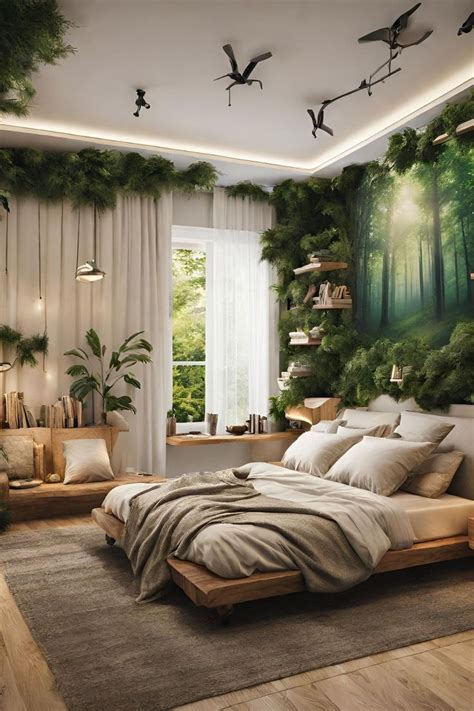 20+ Forest Themed Bedroom Design in 2024 | Bedroom themes, Bedroom ...