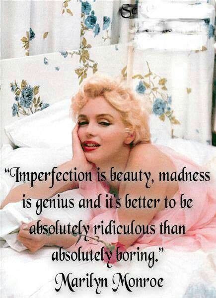 Marilyn Monroe Quotes Marylin Monroe Imperfection Is Beauty Positive