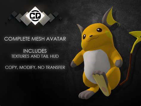 Second Life Marketplace - .:CQ:. Raichu Bento Avatar