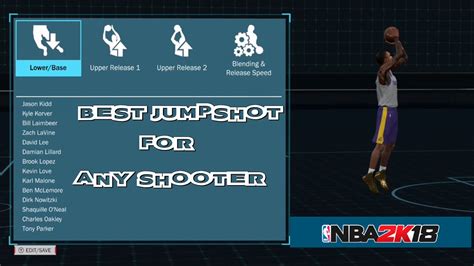 NBA 2k18 Best Custom JUMPSHOTS For Pure Shooters Stretch Five Centers