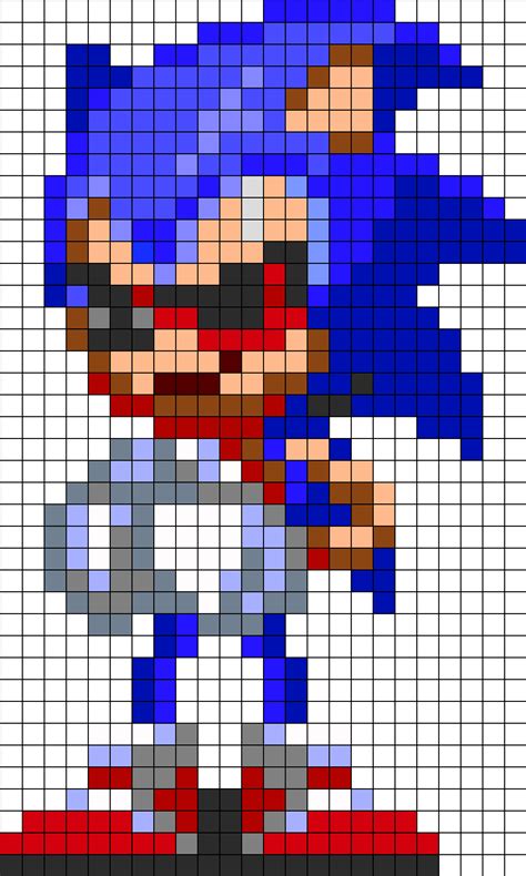 Sonic.exe Pixel Art Minecraft