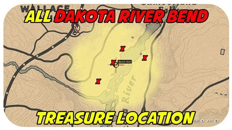 All Dakota River Bend Treasure Map Location Youtube