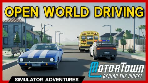 New Open World Driving Simulator Motor Town Youtube