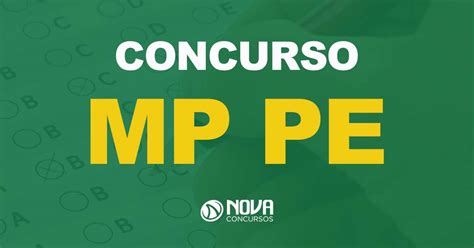 Concurso MP PE Edital Publicado Prova Dia 03 04