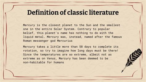 Classic Literature Aesthetic Theme | Google Slides y PPT