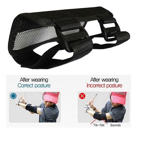 Hmoonory Golf Swing Training Aid Elbow Support Corrector Wrist Brace Practice Tool