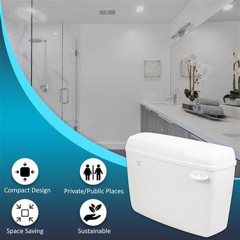 Parryware Slimline Standard Single Flush Cistern E C White