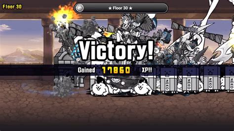 Battle Cats Heavenly Tower Floor 30 Hermit Cat Grandmaster Cat YouTube