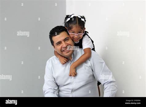 Divorced Single Dad With His 4 Year Old Brunette Latina Daughter